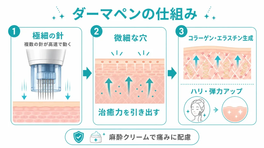 ダーマペンの仕組み説明画像