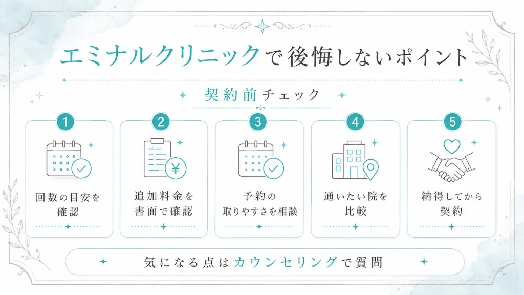 エミナルクリニック後悔しないポイント